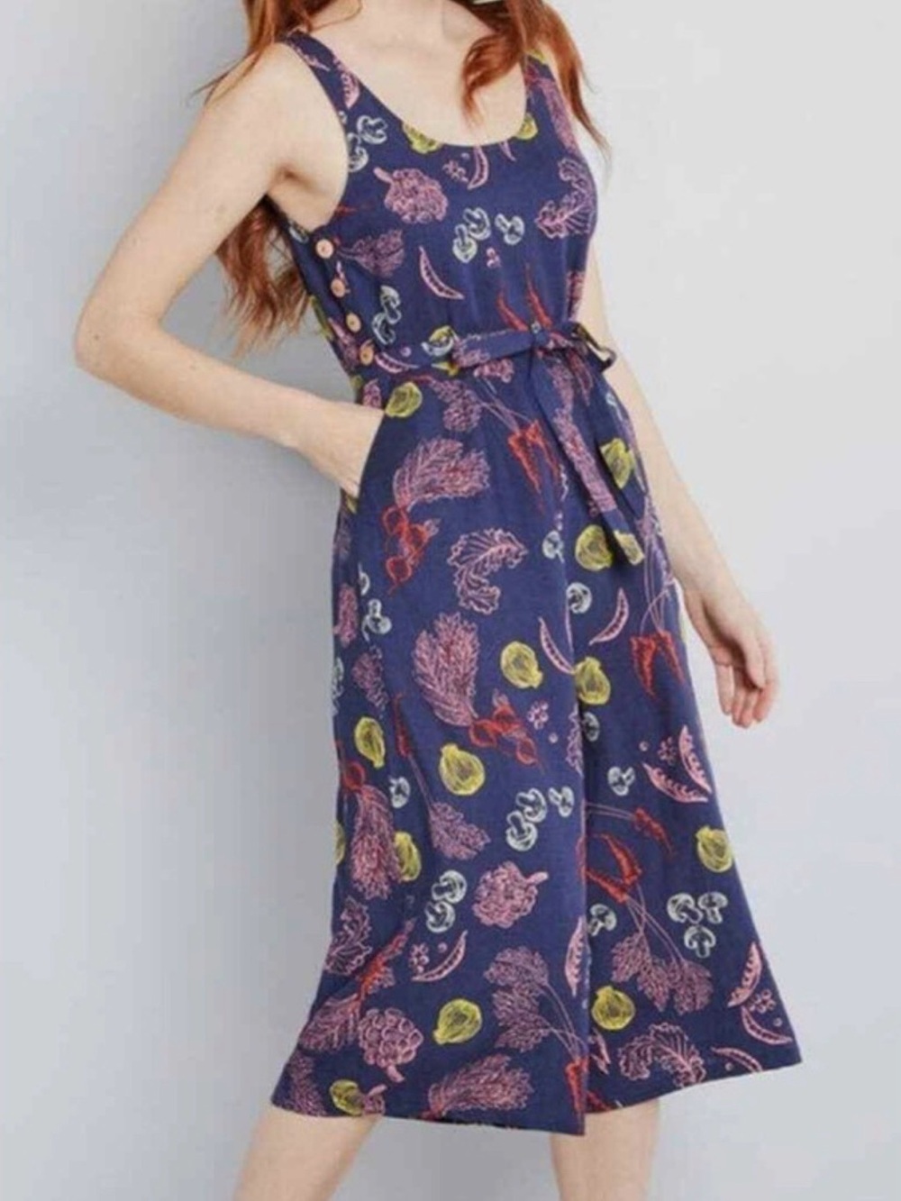 Modcloth Elated All Over Cropped Jumpsuit